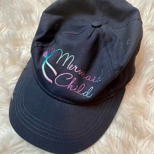 Icing adjustable Navy Blue Girls Mermaid Baseball Cap
